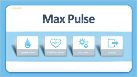 Displej a ovládání přístroje Max Pulse